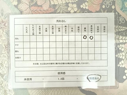 平和屋着物◎六通柄袋帯　唐織　道長花文　銀糸　正絹　逸品　AABB2770yx