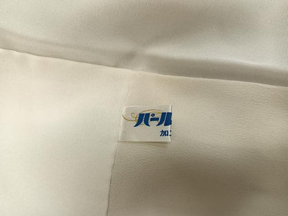 平和屋着物●訪問着　友禅　駒刺繍　地紙草花文　金彩　正絹　逸品　AABB2944ph