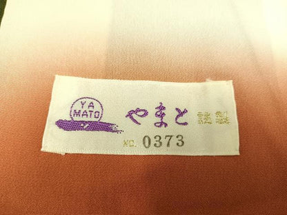 平和屋着物●訪問着　枝葉文　金彩　やまと誂製　正絹　逸品　AABB2945ph