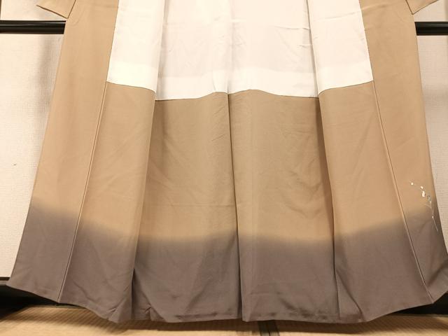 平和屋着物●十日町友禅　女流作家　遠田藤舟 　訪問着　飾花文　暈し染め　正絹　逸品　AABB2946ph