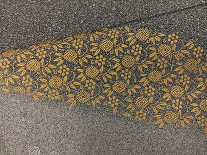 平和屋着物●訪問着　刺繍　草花亀甲文　暈し染め　金銀彩　正絹　逸品　AABB2948ph