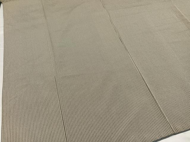 平和屋着物●男性 お召 縞 正絹 逸品 AABB2959ph