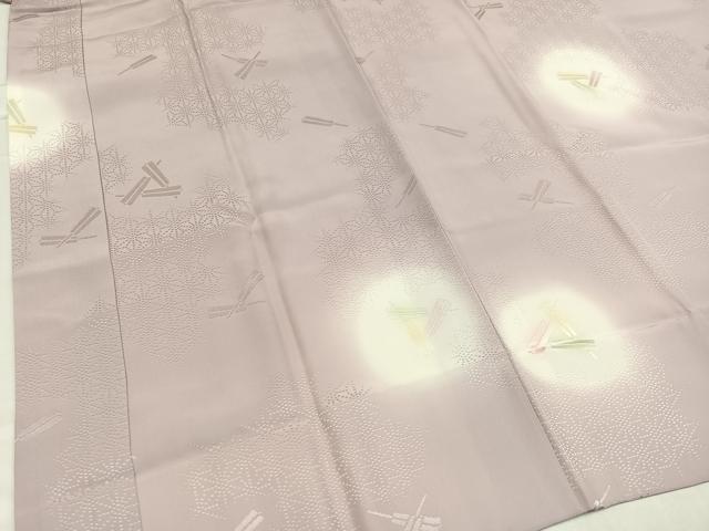 平和屋着物●長襦袢 袷 舞扇地紋 蛍暈し 阪急百貨店扱い 正絹 逸品 未使用 AABB2974ph