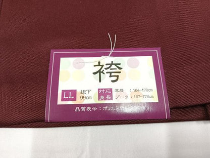 平和屋着物●行灯袴　刺繍　舞花文　金糸　洗える着物　未使用　AABB2988ph
