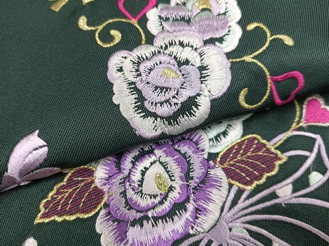 平和屋着物●行灯袴 刺繍 舞花文 金糸 洗える着物 未使用 AABB2989ph