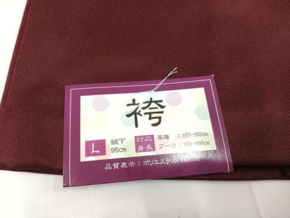 平和屋着物●行灯袴　刺繍　舞花文　金糸　洗える着物　未使用　AABB2994ph