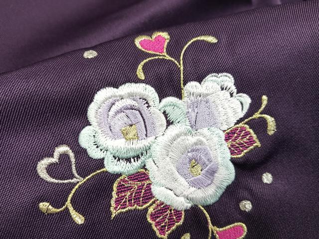 平和屋着物●行灯袴　刺繍　舞花文　金糸　洗える着物　未使用　AABB2995ph