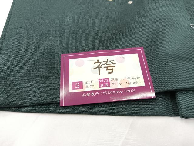 平和屋着物●行灯袴 刺繍 舞花文 金糸 洗える着物 未使用 AABB3000ph