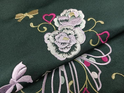 平和屋着物●行灯袴 刺繍 舞花文 金糸 洗える着物 未使用 AABB3000ph