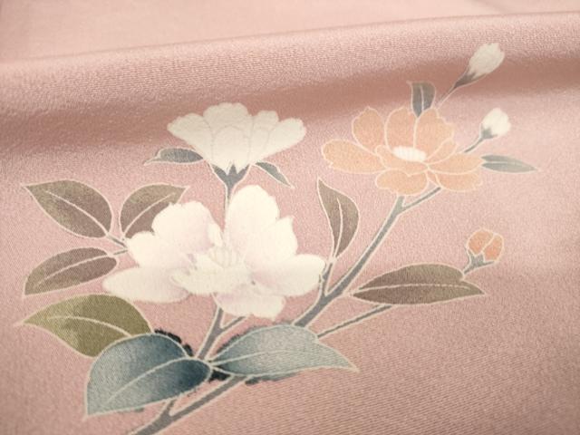 平和屋着物●訪問着　枝花文　暈し染め　正絹　逸品　AABB3161ck