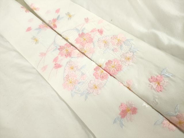 平和屋着物●小振袖 二尺袖 長襦袢セット 無双仕立て 菊 銀彩 洗える着物 AABB3166ck
