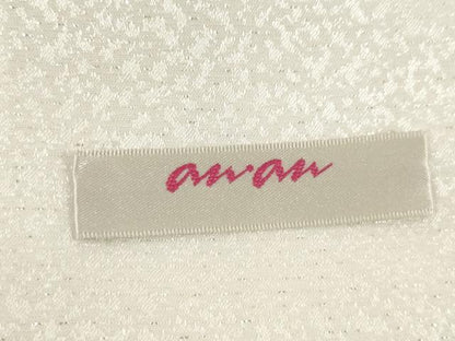 平和屋着物●「anan」ブランド 小振袖 二尺袖 駒刺繍 雪輪花文 銀通し地 洗える着物 未使用 AABB3221ck
