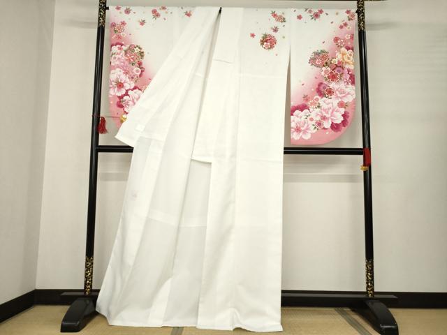 平和屋着物●「anan」ブランド 小振袖 二尺袖 雪輪舞花文 暈し染め 金彩 洗える着物 AABB3229ck