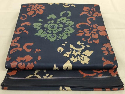 平和屋着物◎六通柄袋帯 舞花文 正絹 逸品 AABB3261ou