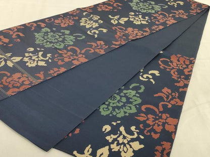 平和屋着物◎六通柄袋帯 舞花文 正絹 逸品 AABB3261ou