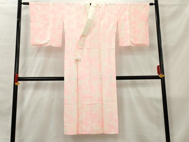 平和屋着物■長襦袢　無双仕立て　紗綾形地紋　暈し染め　正絹　逸品　AABB3481cs