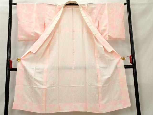 平和屋着物■長襦袢　無双仕立て　紗綾形地紋　暈し染め　正絹　逸品　AABB3481cs