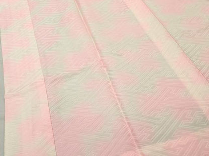 平和屋着物■長襦袢　無双仕立て　紗綾形地紋　暈し染め　正絹　逸品　AABB3481cs