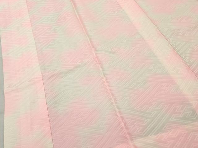 平和屋着物■長襦袢　無双仕立て　紗綾形地紋　暈し染め　正絹　逸品　AABB3481cs