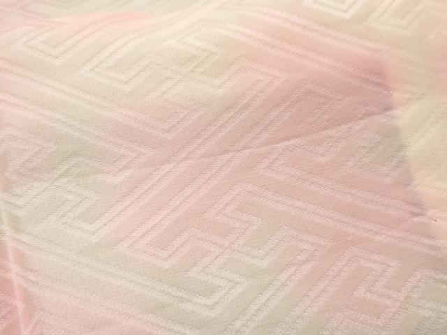 平和屋着物■長襦袢　無双仕立て　紗綾形地紋　暈し染め　正絹　逸品　AABB3481cs