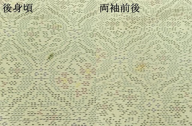 平和屋着物▽本場大島紬 白大島 単衣 立涌花文 正絹 逸品 AABB3576jh
