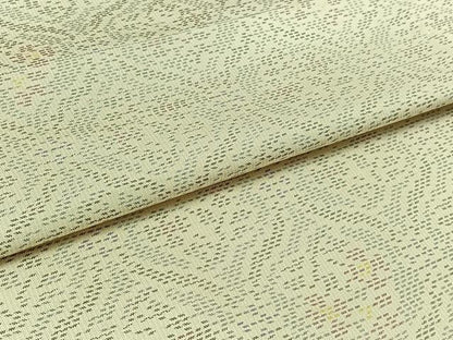 平和屋着物▽本場大島紬 白大島 単衣 立涌花文 正絹 逸品 AABB3576jh
