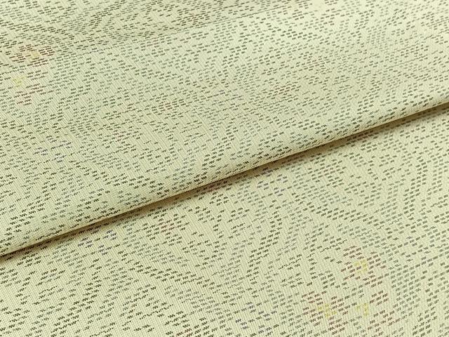 平和屋着物▽本場大島紬 白大島 単衣 立涌花文 正絹 逸品 AABB3576jh