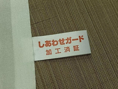 平和屋着物▽上質な紬 単衣 縞 正絹 逸品 AABB3579jh