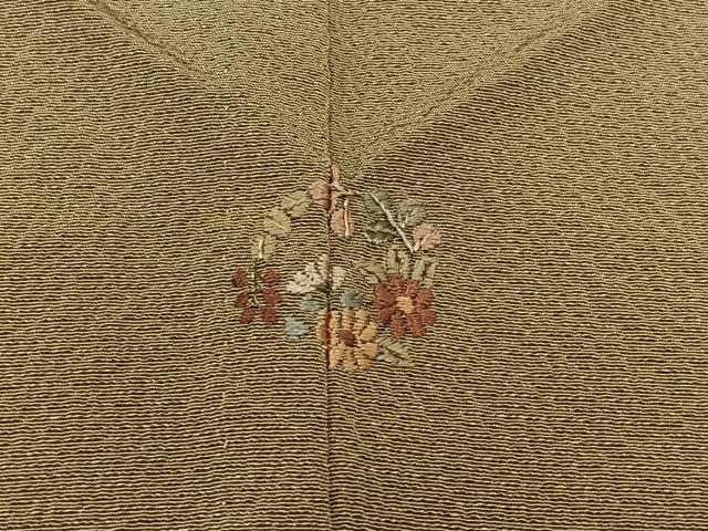 平和屋着物▽豪華色留袖　単衣　総刺繍　吹き寄せ文　金糸　鬼しぼ縮緬　銀座おおぎ屋扱い　正絹　逸品　AABB3585jh