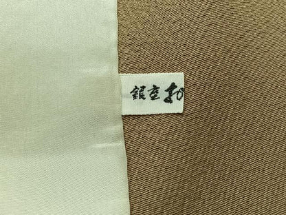 平和屋着物▽豪華色留袖　単衣　総刺繍　吹き寄せ文　金糸　鬼しぼ縮緬　銀座おおぎ屋扱い　正絹　逸品　AABB3585jh