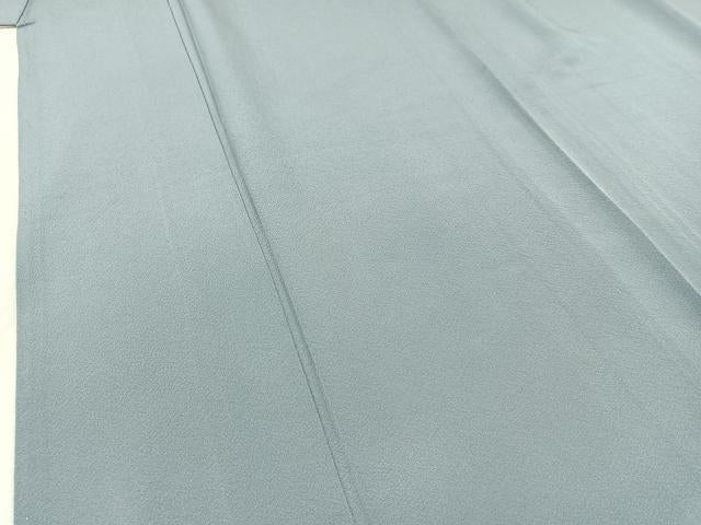 平和屋着物▽上質な色無地 単衣 秘色色 正絹 逸品 AABB3590jh