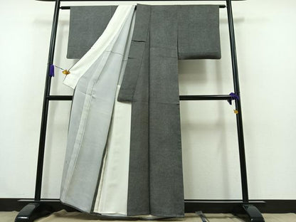 平和屋着物▽江戸小紋 単衣 鮫小紋柄 正絹 逸品 AABB3592jh