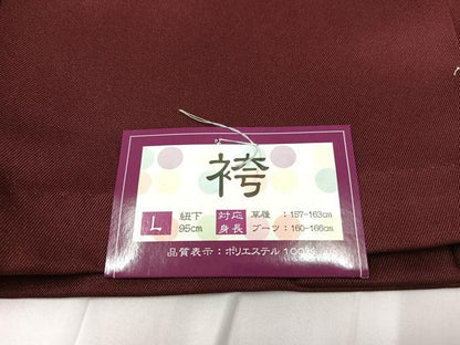 平和屋着物●行灯袴　刺繍　舞花文　金糸　洗える着物　未使用　AABB3606ph
