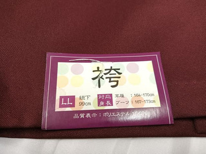 平和屋着物●行灯袴　刺繍　舞花文　金糸　洗える着物　未使用　AABB3613ph