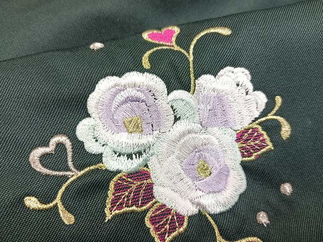 平和屋着物●行灯袴　刺繍　舞花文　金糸　洗える着物　未使用　AABB3614ph