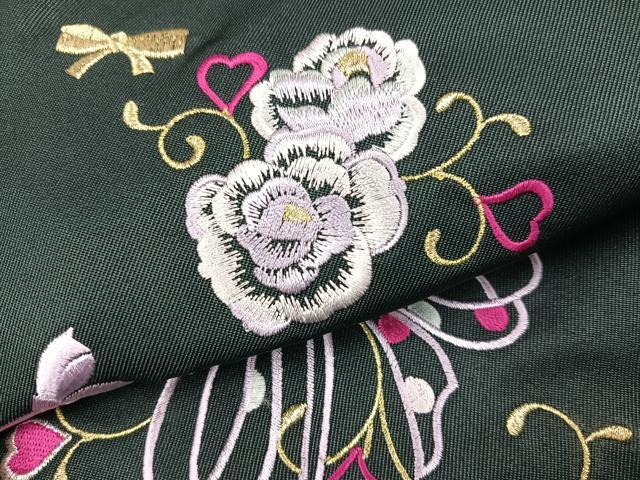 平和屋着物●行灯袴　刺繍　舞花文　金糸　洗える着物　未使用　AABB3614ph