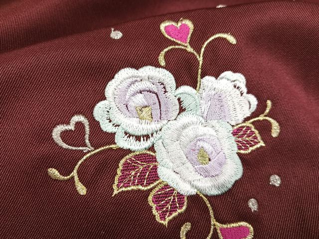 平和屋着物●行灯袴 刺繍 舞花文 金糸 洗える着物 未使用 AABB3615ph