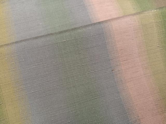 平和屋着物●上質な紬　間道　正絹　逸品　AABB3623ph