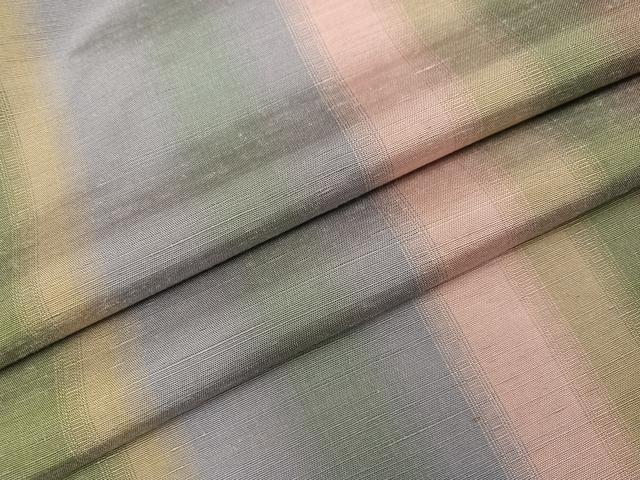 平和屋着物●上質な紬　間道　正絹　逸品　AABB3623ph