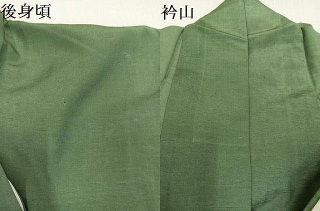 平和屋着物●訪問着 作家物 紬地 枝花文 正絹 逸品 AABB3635ph