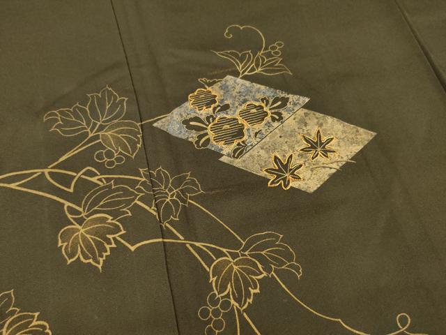 平和屋着物●訪問着 駒刺繍 花菱文 金銀彩 正絹 逸品 AABB3813ck