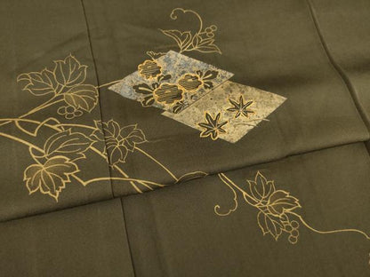 平和屋着物●訪問着 駒刺繍 花菱文 金銀彩 正絹 逸品 AABB3813ck
