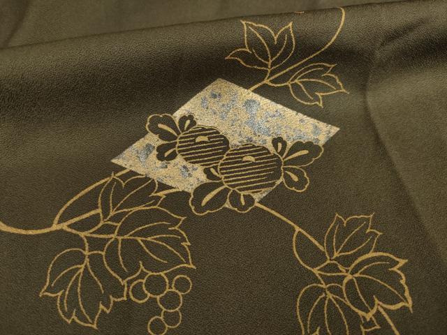平和屋着物●訪問着 駒刺繍 花菱文 金銀彩 正絹 逸品 AABB3813ck