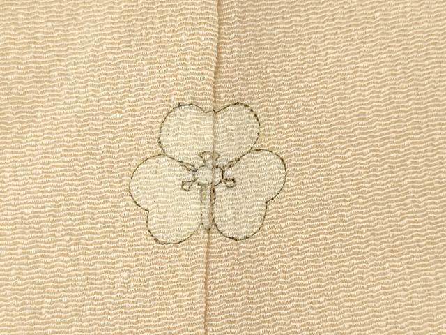 平和屋着物●訪問着 網目菱文 金彩 鬼しぼ縮緬 正絹 逸品 AABB3857ck