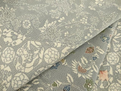 平和屋着物●訪問着　作家物　型染め　花蝶丸文　正絹　逸品　AABB3870ck