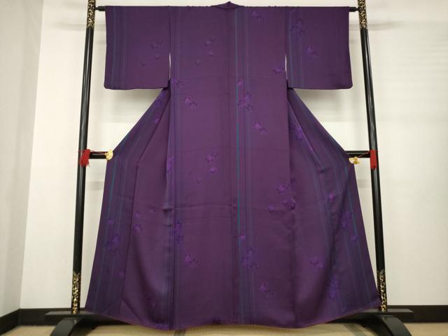 平和屋着物●上質な小紋 花間道 正絹 逸品 AABB3872ck