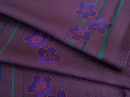 平和屋着物●上質な小紋 花間道 正絹 逸品 AABB3872ck