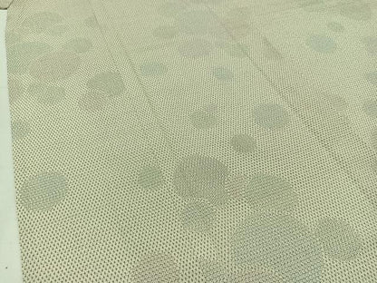 平和屋着物▽本塩沢 単衣 110亀甲 蚊絣丸文 正絹 逸品 AABB3883jh