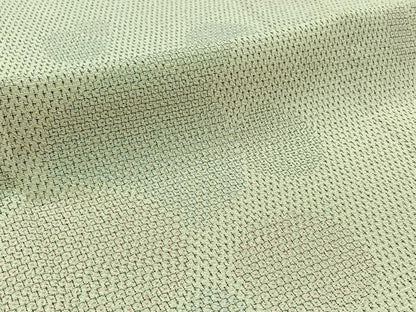 平和屋着物▽本塩沢 単衣 110亀甲 蚊絣丸文 正絹 逸品 AABB3883jh