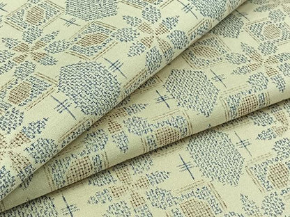 平和屋着物▽上質な紬 単衣 舞花文 正絹 逸品 AABB3884jh